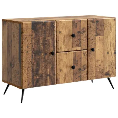 vidaXL Strani šal s predalom Star les 89 x 34,5 x 60 cm Inženirski les