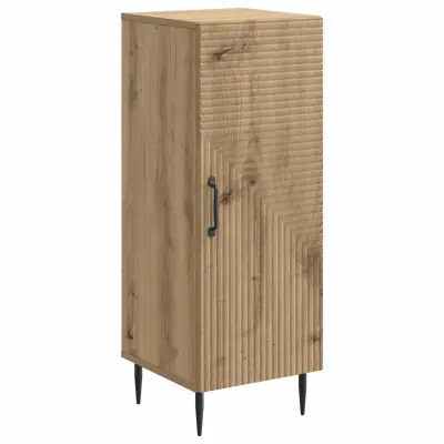 vidaXL Strani šal Artisan hrast 33 x 34,5 x 89,5 cm Inženirski les