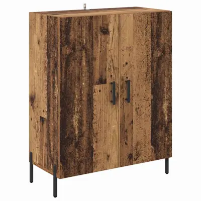 vidaXL Strani šal Star les 69,5 x 34 x 90 cm Konstruiran les