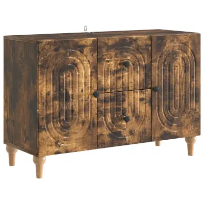 vidaXL TV omarica Dimljen hrast 89 x 34,5 x 60 cm Inženirski les