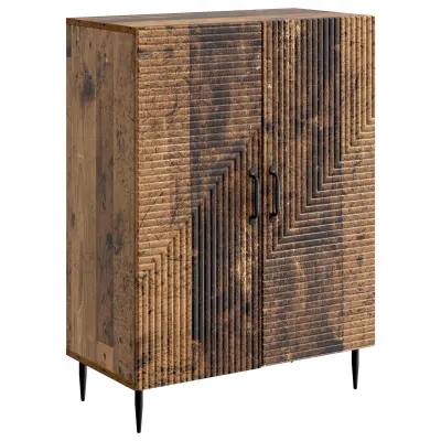 vidaXL Strani šal Star les 66 x 34,5 x 89,5 cm Inženirski les