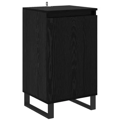 vidaXL Strani šal Črna Orehovina 40 x 35 x 70 cm Konstruiran les