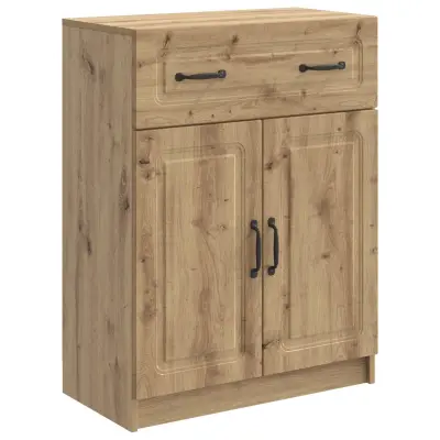 vidaXL Strani šal Artisan hrast 66 x 34,5 x 87 cm Inženirski les