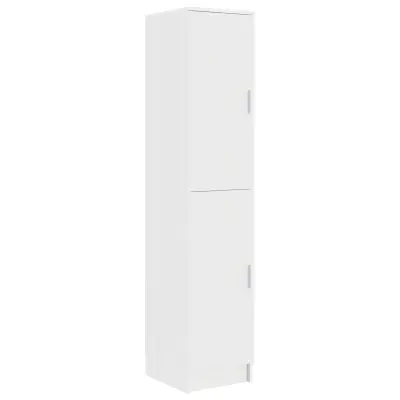 vidaXL Visok predalnik Bela 35 x 39 x 168 cm