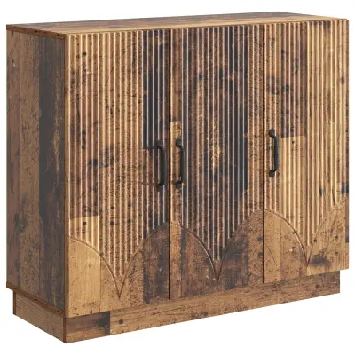 vidaXL Strani šal Star les 89 x 34,5 x 77 cm Inženirski les