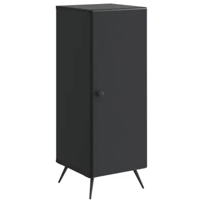 vidaXL Strani šal Črna 33 x 34,5 x 90 cm Inženirski les