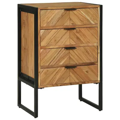 vidaXL Strani šal 70 x 35 x 75 cm Trden akacijev les