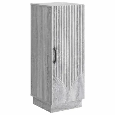 vidaXL Strani šal Siva Sonoma 33 x 34,5 x 87 cm Inženirski les