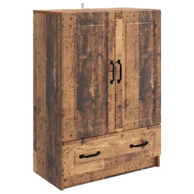 vidaXL Strani šal s predalom Star les 66 x 34,5 x 92 cm Inženirski les