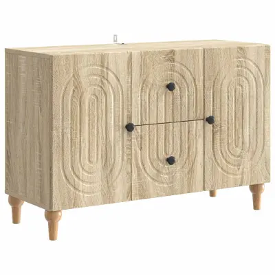 vidaXL TV omarica Sonoma hrast 89 x 34,5 x 60 cm Inženirski les