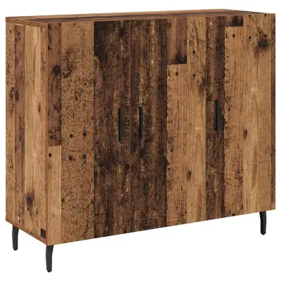 vidaXL Strani šal Star les 90 x 34 x 80 cm Konstruiran les