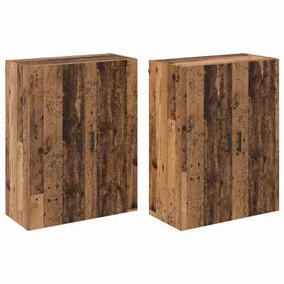 vidaXL Omara za steno 2 pcs Star les 69,5 x 34 x 90 cm Konstruiran les