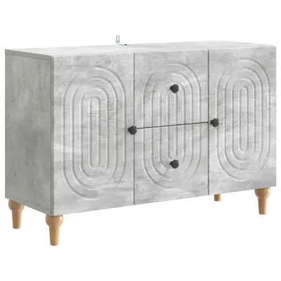 vidaXL TV omarica Betonsko siva 89 x 34,5 x 60 cm Inženirski les