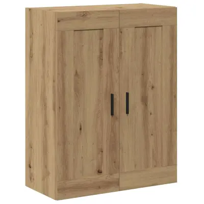 vidaXL Stenska omarica artisan hrast 69,5x34x90 cm inženirski les