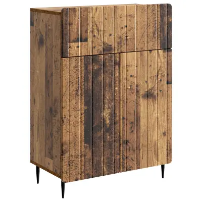 vidaXL Strani šal s predalom Star les 66 x 34,5 x 92 cm Inženirski les
