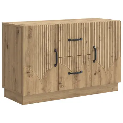 vidaXL Strani šal Artisan hrast 89 x 34,5 x 57 cm Inženirski les