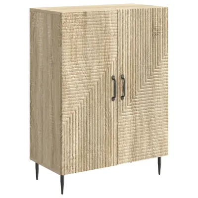 vidaXL Strani šal Sonoma hrast 66 x 34,5 x 89,5 cm Inženirski les