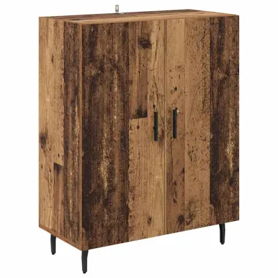 vidaXL Strani šal Star les 69,5 x 34 x 90 cm Konstruiran les