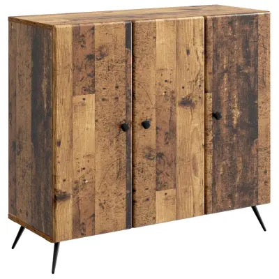 vidaXL Strani šal Star les 89 x 34,5 x 80 cm Inženirski les