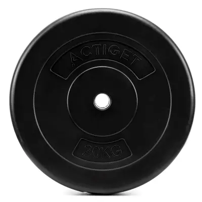 Bitumenska utež 20 kg, kompozitni disk za vzvodno palico s premerom 31 mm, disk za ročke.