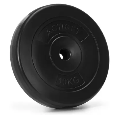 Bitumenska utež 10 kg, kompozitni disk za vzvodno palico s premerom 31 mm, disk za ročke.