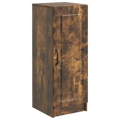 vidaXL Strani šal Dimljen hrast 33 x 34,5 x 87 cm Inženirski les