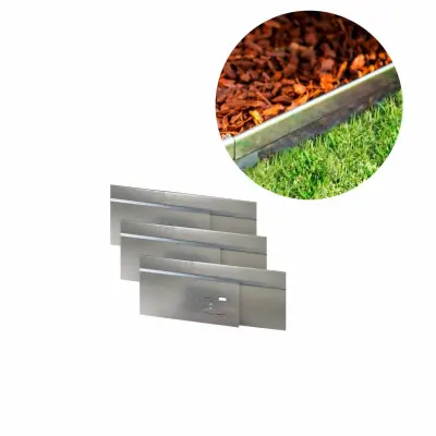 5-delni set ekskluzivnih robov za trato 14,8 cm x 5,7 m  Okvir in ogranjevanje gredic