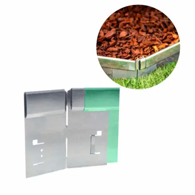 Kot za rob travnate površine Ekskluziv 8x8x14,8 cm  Zaščita gredic pred polži iz aluminij-cinkove zlitine