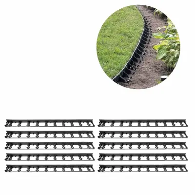 10-delni set umetnih travnih robov dolžine 10m za gredice in trato