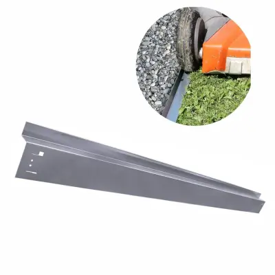 Kovinski robnik za trato 9,5 cm x 120 cm z radijem in spono