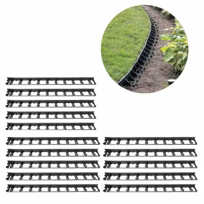 Set 20 plastičnih robnih obrob za travo 20m  Ograje za gredice in poti