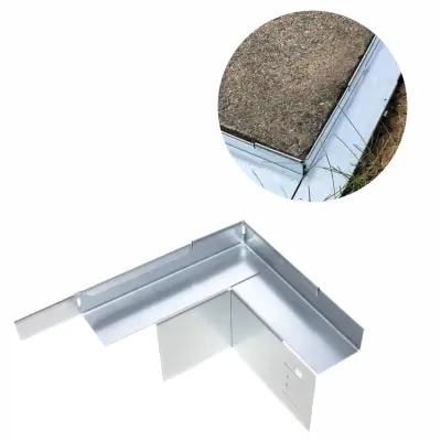Kot za rob travnate površine z valjčnim robom 9,5 cm aluminij-cink