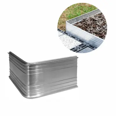 Kotni konektor 90 za močne alu robove trate 14 cm  Gredice ograda