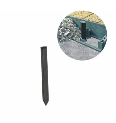 Plastični sidro 25x3 cm za robove trate  Fleksibilen boden sidro