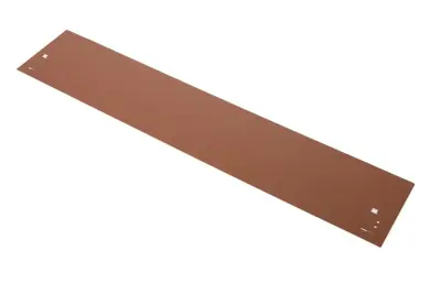 Kovinske robove za trato 120 cm, 13,5 cm višina, 10 kosov rjava