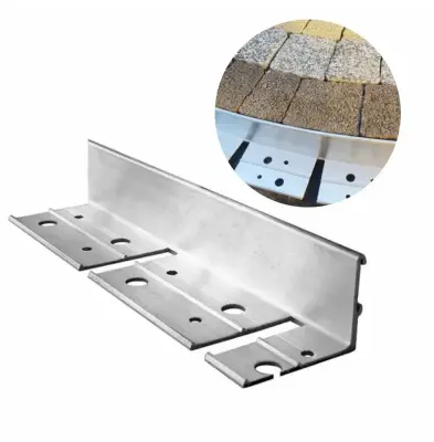 Ultra močne aluminijaste robove za trato 38x100 cm za grede in poti