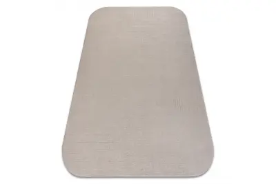 Volnena preproga TEXTURA 488.716.LA110 OSTA - Linije, geometrijski, strukturna siva / bež 200x300 cm