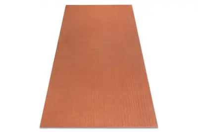 Volnena preproga TEXTURA 488.05.LA000 OSTA - Linije, geometrijski okvir, strukturna terakota 240x340 cm