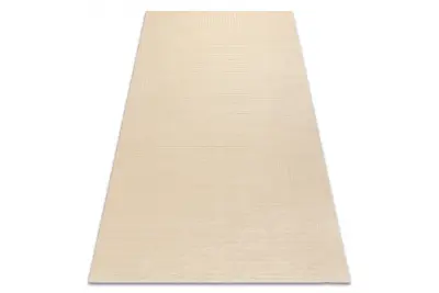 Volnena preproga TEXTURA 488.16.LA100 OSTA - Linije, geometrijski okvir, strukturna krem 200x300 cm
