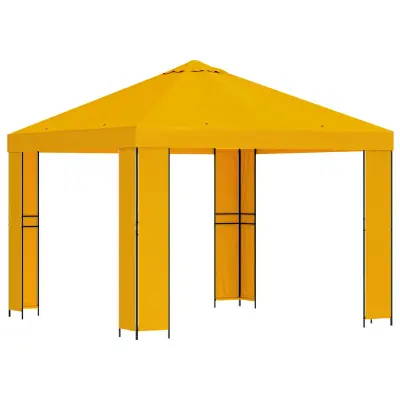 vidaXL Paviljon 3 x 3 m Rumena Poliester in jeklo 190