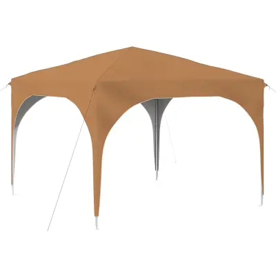 vidaXL Zložljivi šotor za zabave 290 x 290 x 245 cm Bež