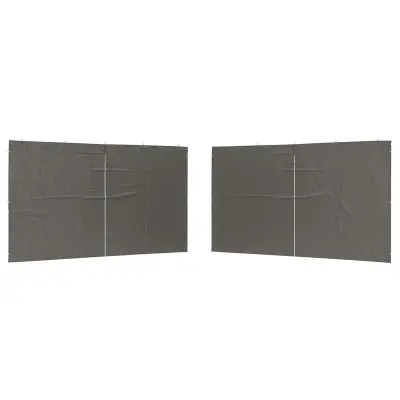 vidaXL Stranska stena zabavnega šotora 2 pcs Antracit 400 x 195 cm