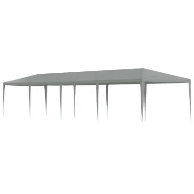 vidaXL Zabavni šotor Svetlo siva 1200 x 300 x 255 cm PE in jeklo
