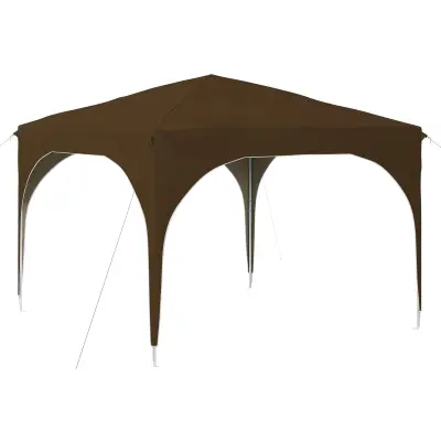 vidaXL Zložljivi šotor za zabave 290 x 290 x 245 cm Taupe