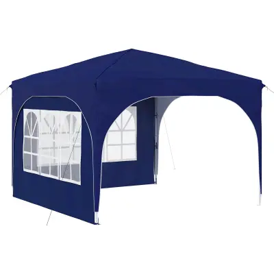 vidaXL Zložljivi šotor za zabave 290 x 290 x 245 cm Modra