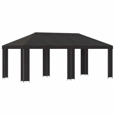 vidaXL Vrtna paviljon 6 x 3 m Antracit Poliester in jeklo 190