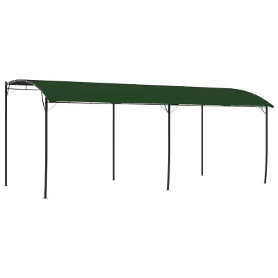 vidaXL Paviljon 6 x 3 x 2,55 m Zelena Tkanina in aluminij 180