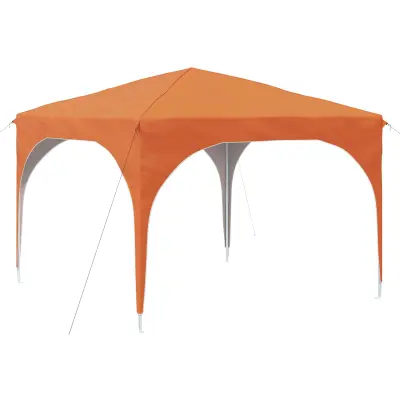 vidaXL Zložljivi šotor za zabave 290 x 290 x 245 cm Oranžna