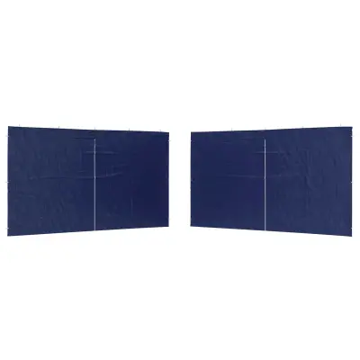 vidaXL Stranska stena zabavnega šotora 2 pcs Modra 400 x 195 cm