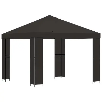 vidaXL Paviljon 3 x 3 m Antracit Poliester in jeklo 190
